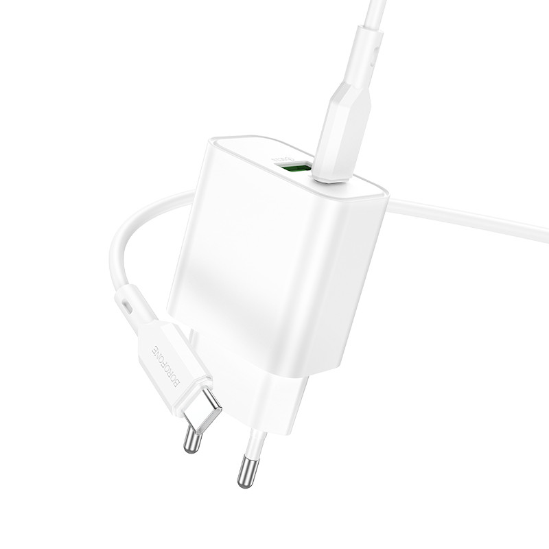 МЗП Borofone BA88A Navy PD20W+QC3.0 (1USB-A/1C) + кабель Type-C to Type-C на малюнкі №2