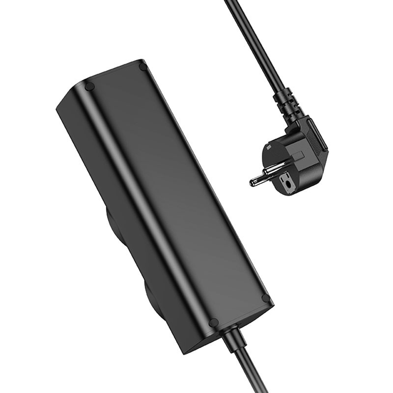 Подовжувач Hoco NS10 Wisdom 2-position PD67W (1USB-A/3C/2Socket) (2m) на малюнкі №2