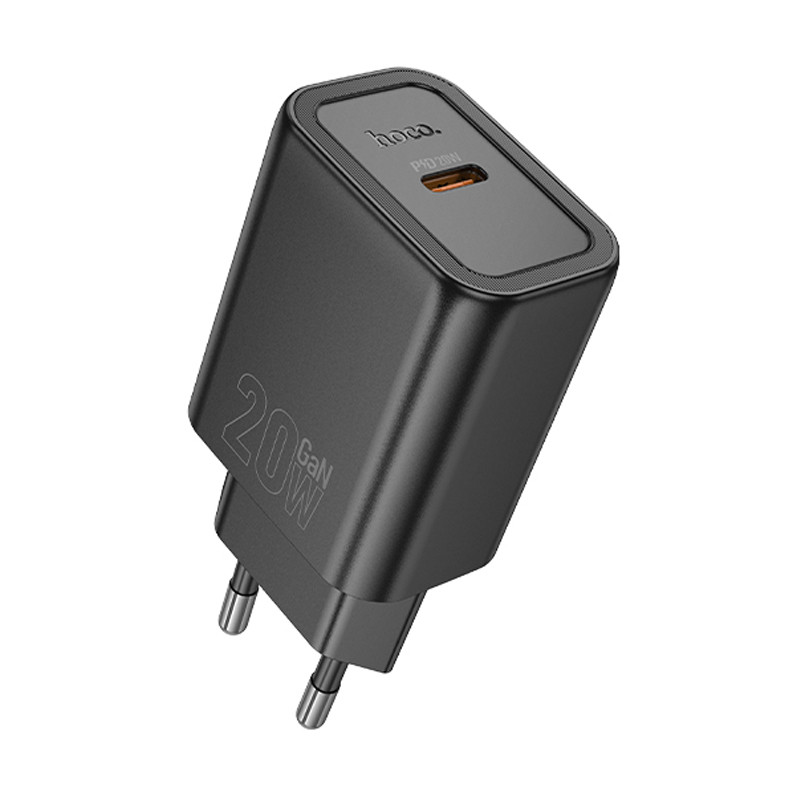 МЗП Hoco N60 Gentle PD20W (1USB-C) + кабель Type-C to Lightning на малюнкі №3