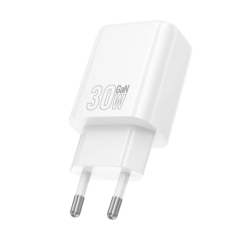 СЗУ Hoco N63 Gentle PD30W+QC3.0 (1USB-A/1C) + кабель Type-C to Lightning, White 7, купить оптом с доставкой