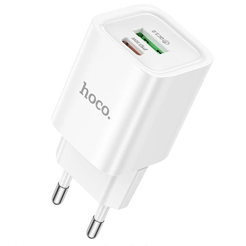 МЗП Hoco C149A Charm PD30W+QC3.0 (1USB-A/1C), White, купити оптом з доставкою