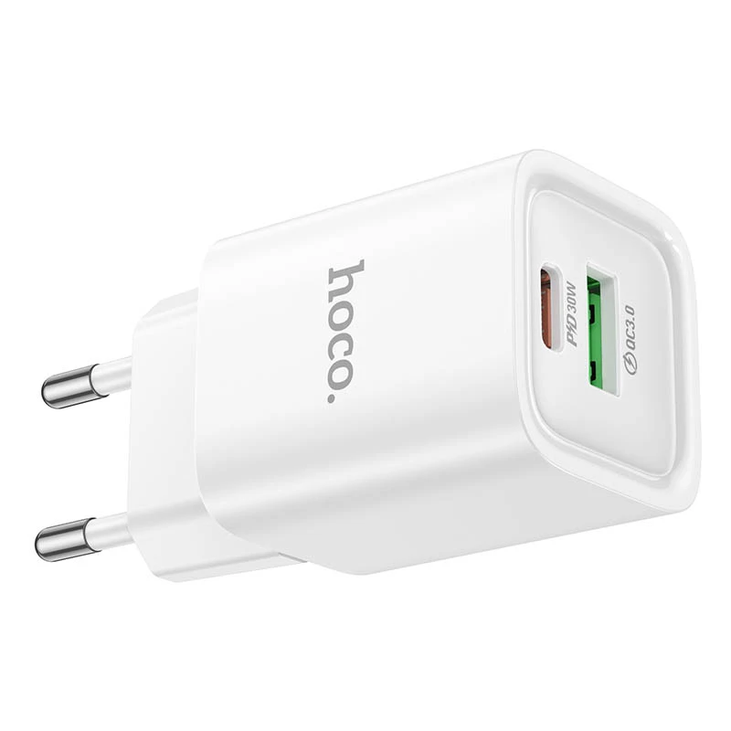 МЗП Hoco C149A Charm PD30W+QC3.0 (1USB-A/1C), White 3, купити оптом з доставкою