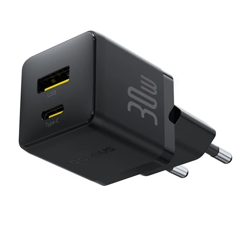 МЗП Baseus Palm Fast Charger 30W (1USB-A/1C) + кабель Type-C to Type-C (P1011160A) на малюнкі №2