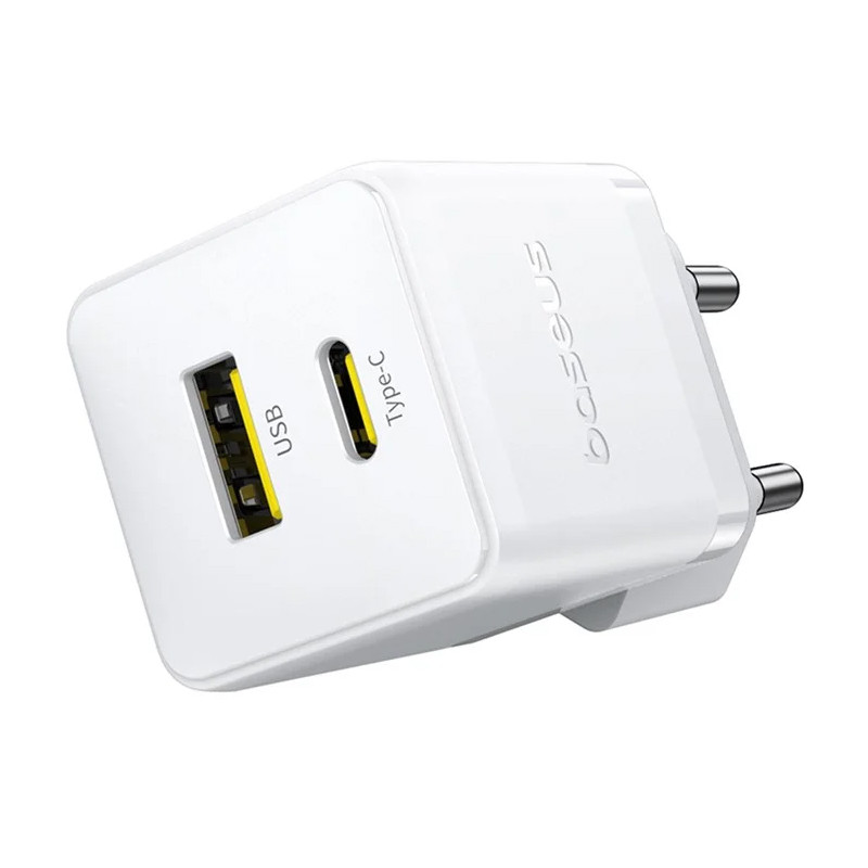 МЗП Baseus Palm Fast Charger 30W (1USB-A/1C) + кабель Type-C to Type-C (P1011160A) на малюнкі №3