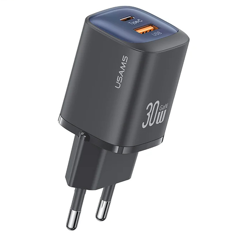 МЗП Usams US-CC254 GaN HC Ser. 30W (1USB-A/1C) на малюнкі №1