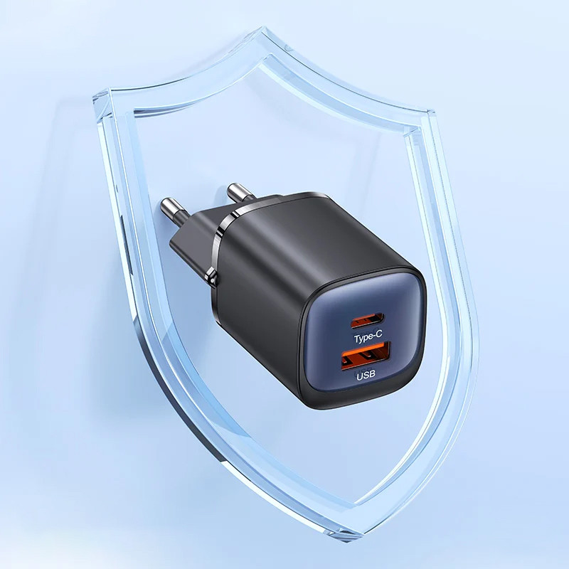 МЗП Usams US-CC254 GaN HC Ser. 30W (1USB-A/1C) на малюнкі №3