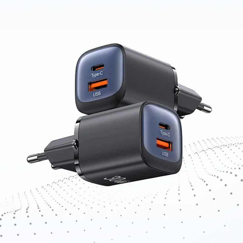 МЗП Usams US-CC254 GaN HC Ser. 30W (1USB-A/1C) на малюнкі №5