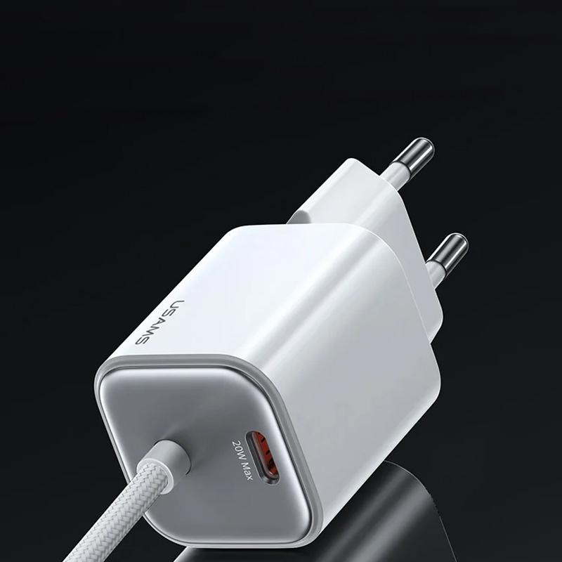 МЗП Usams US-CC261 GaN JC Ser. 20W (2USB-C) + кабель Type-C to Type-C на малюнкі №2