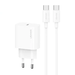 СЗУ Usams US-CC226 Kit-Yi Ser. 20W (1USB-C) + кабель Type-C to Type-C