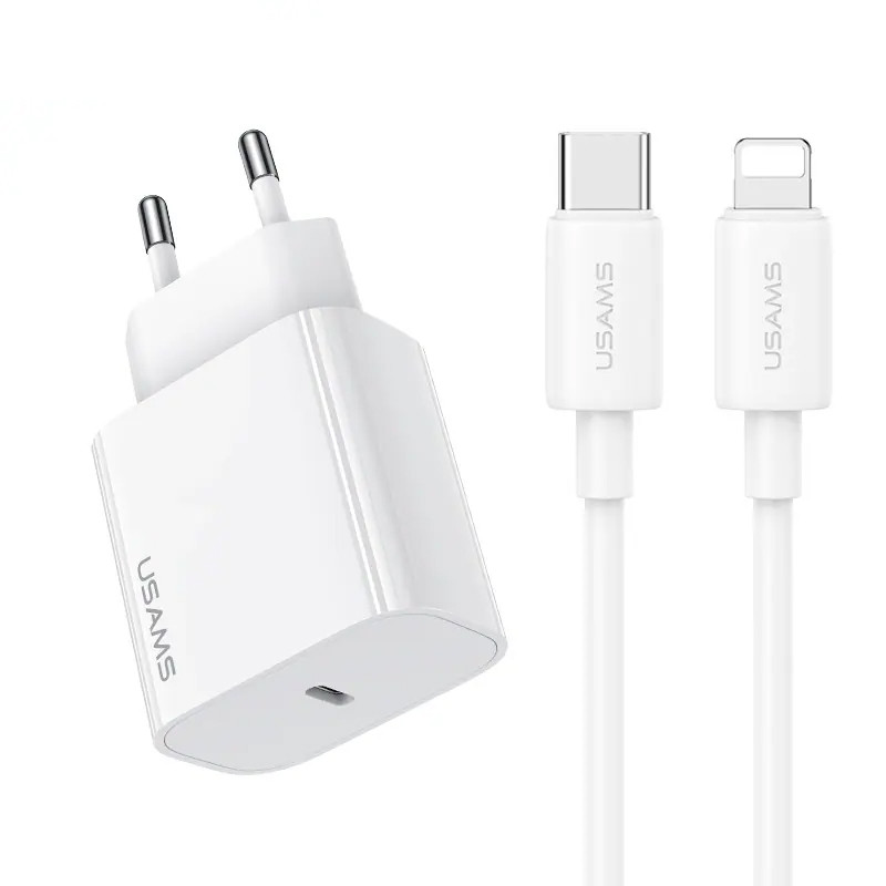 МЗП Usams US-CC226 Kit-Yi Ser. 20W (1USB-C) + кабель Type-C to Lightning на малюнкі №2
