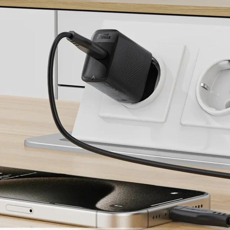 МЗП Acefast A104 GaN PD25W (1USB-C), Black 2, купити оптом з доставкою