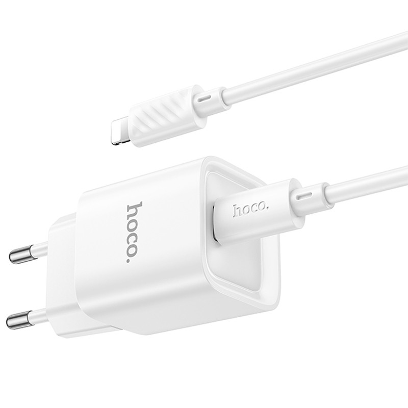МЗП Hoco C146A Charm PD20W (1USB-C) + кабель Type-C to Lightning на малюнкі №6