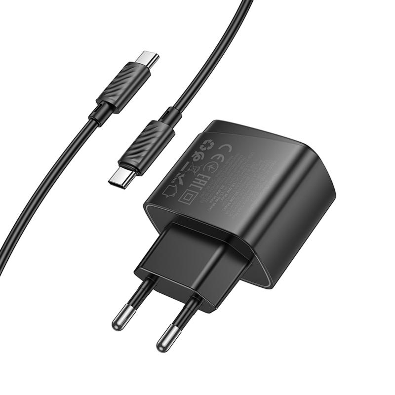 МЗП Hoco CS61A Bright PD30W+QC3.0 (1USB-A/1C) + кабель Type-C to Type-C на малюнкі №5