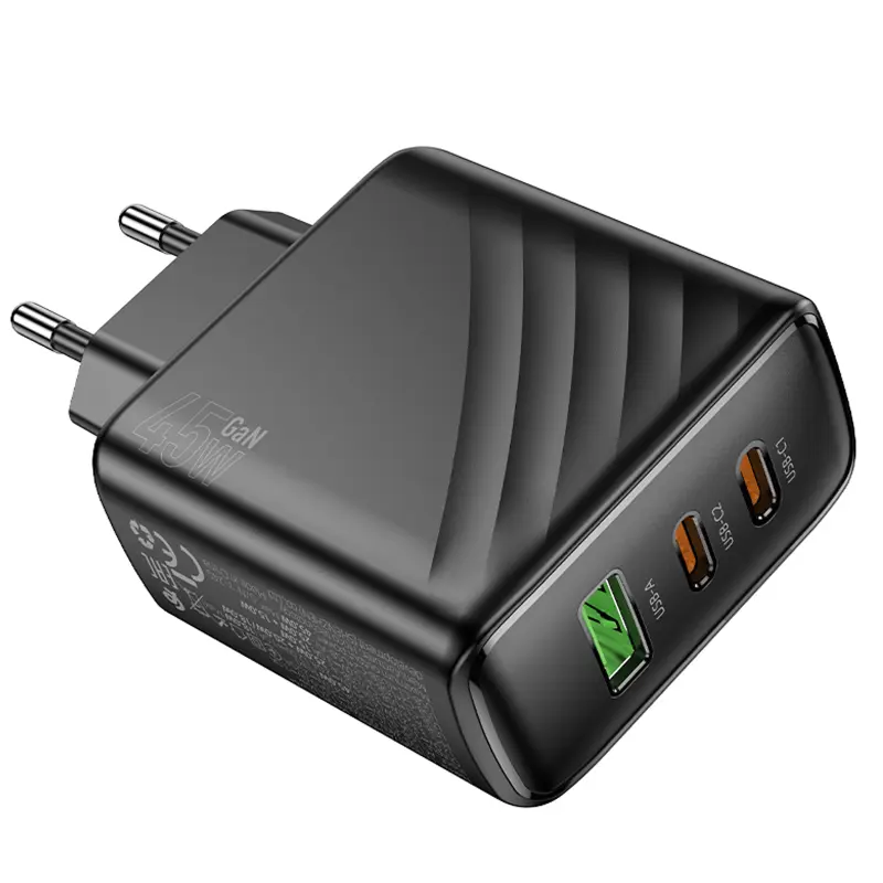 МЗП Hoco CS26A Article PD45W (1USB-A/2C), Black 3, купити оптом з доставкою