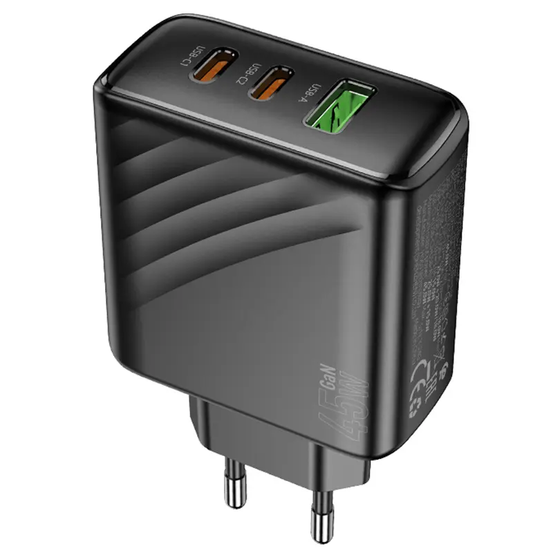 МЗП Hoco CS26A Article PD45W (1USB-A/2C), Black 6, купити оптом з доставкою