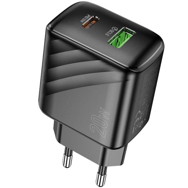 МЗП Hoco CS25A Rico PD20W+QC3.0 (1USB-A/1C) на малюнкі №5