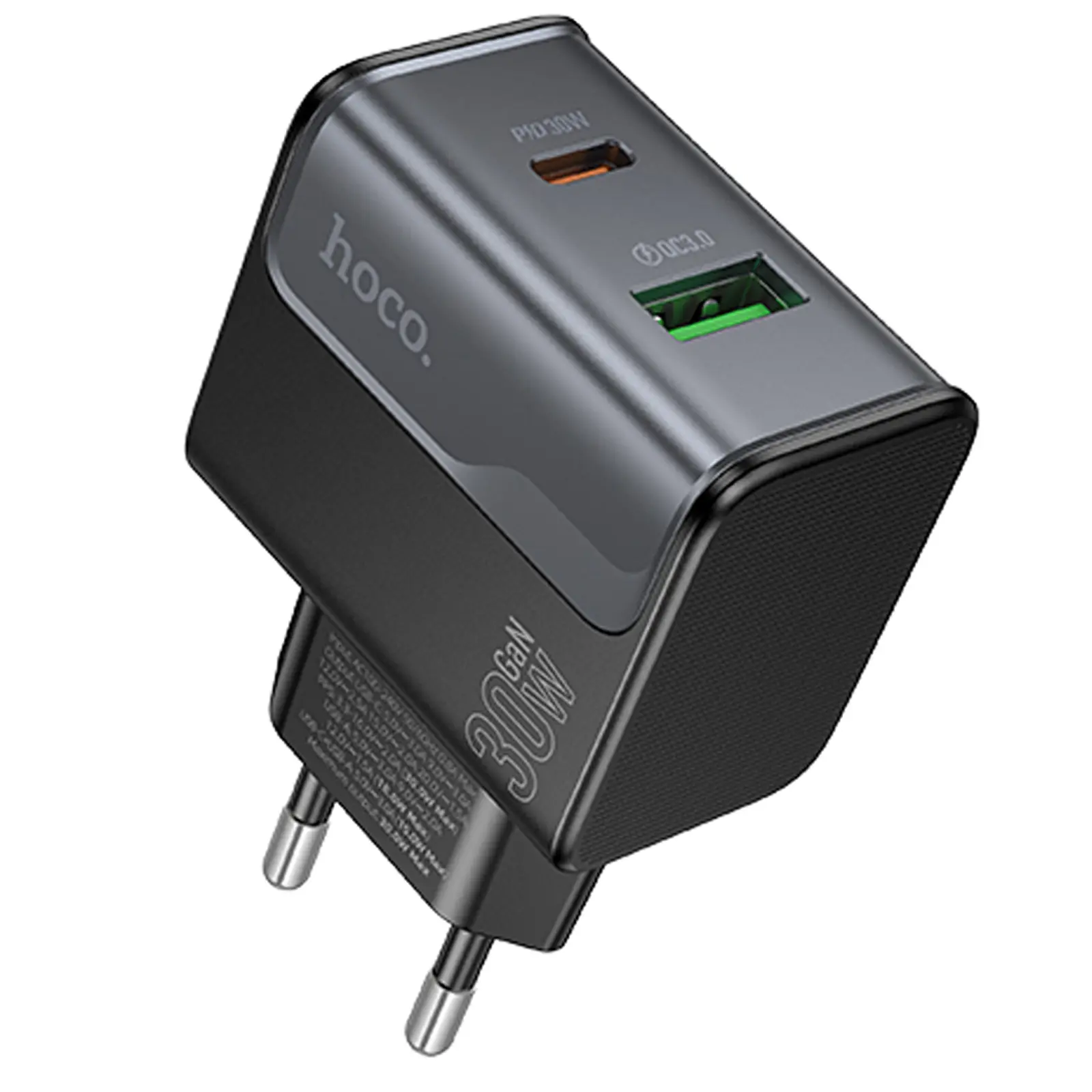 СЗУ Hoco CS73A Star Speed PD30W+QC3.0 (1USB-A/1C), Midnight Black, купить оптом с доставкой