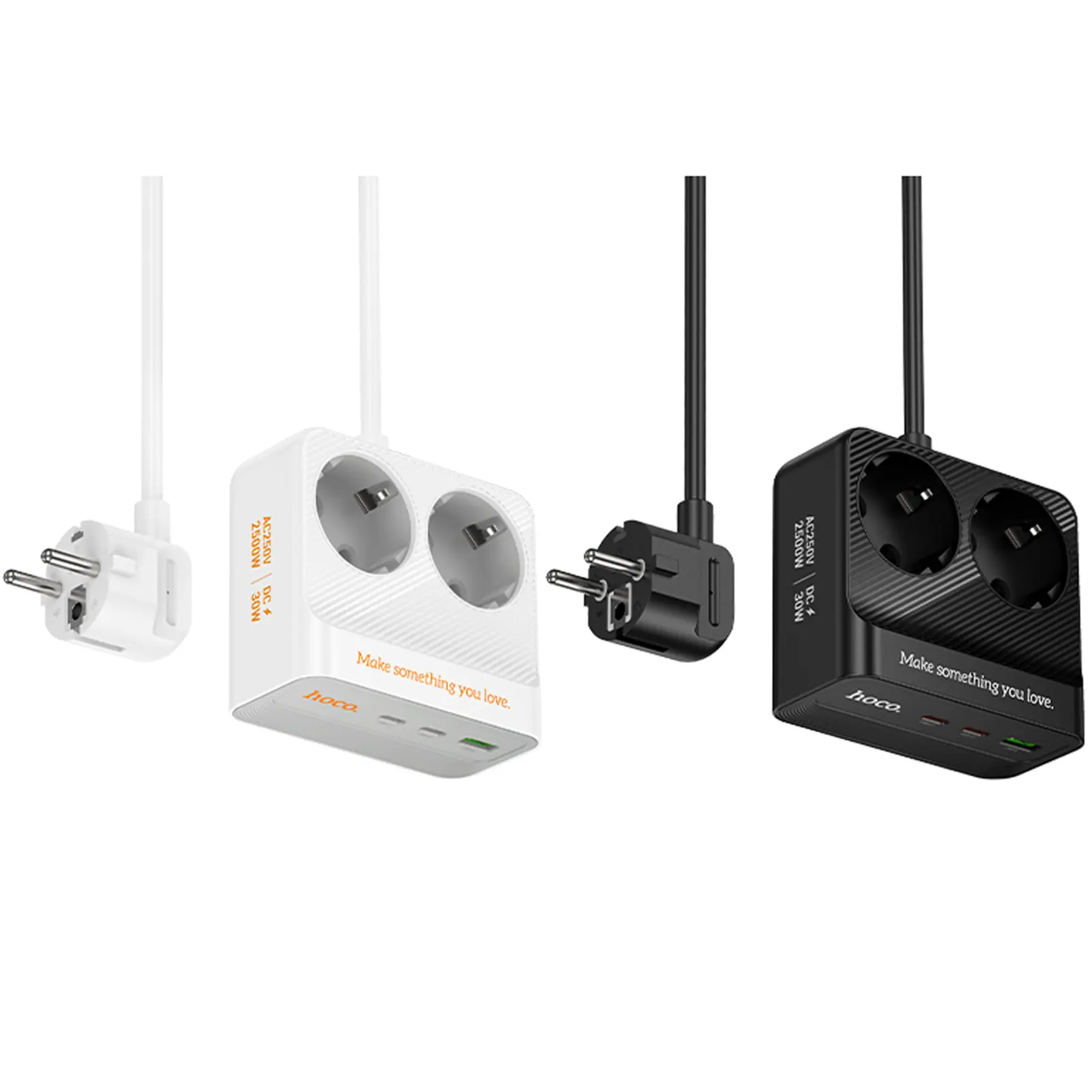 Удлинитель Hoco AC27 Descanso (PD30W/2C/1A/2xSocket) (2m), купить оптом с доставкой