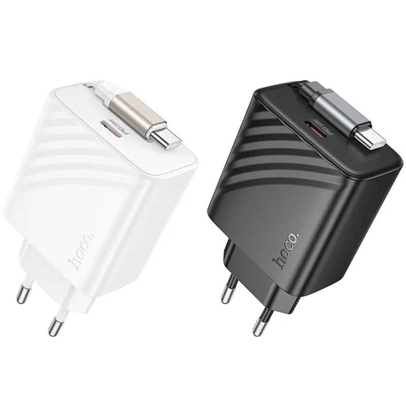 МЗП Hoco N57 Full PD20W with retractable cable Type-C (2USB-C), купити оптом з доставкою