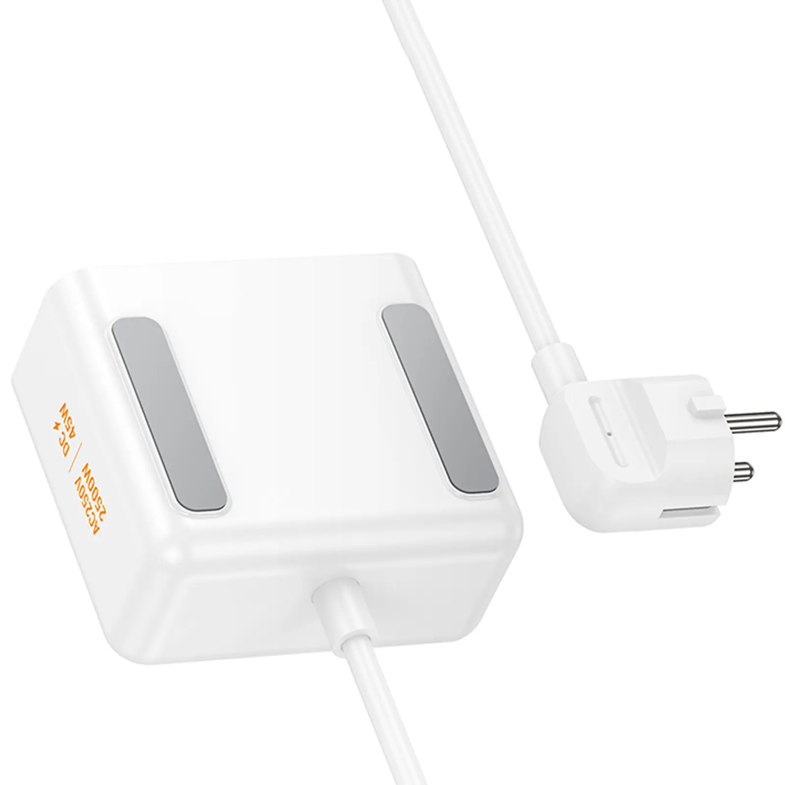 Удлинитель Hoco AC28 Descanso (PD45W/1C/3A/2xSocket) (2m), White 4, купить оптом с доставкой