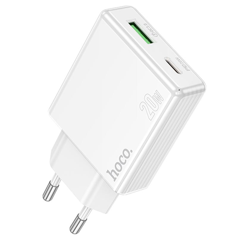МЗП Hoco C142A Direct PD20W+QC3.0 (1USB-A/1C) на малюнкі №1