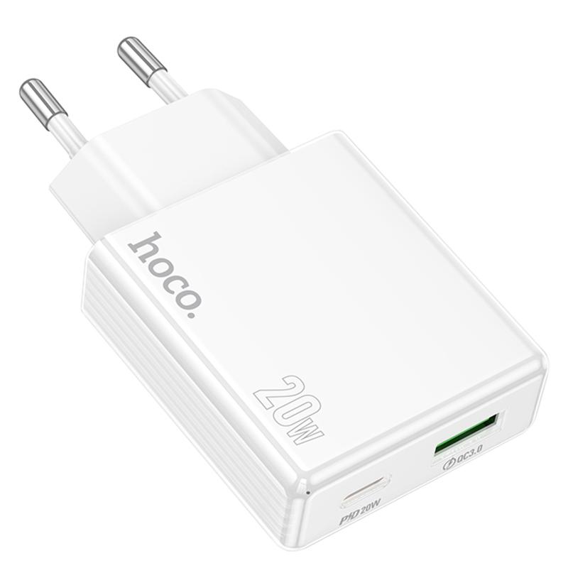 МЗП Hoco C142A Direct PD20W+QC3.0 (1USB-A/1C) на малюнкі №3