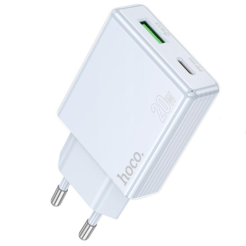 МЗП Hoco C142A Direct PD20W+QC3.0 (1USB-A/1C) на малюнкі №1