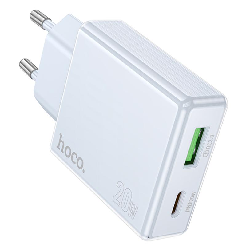 МЗП Hoco C142A Direct PD20W+QC3.0 (1USB-A/1C) на малюнкі №2