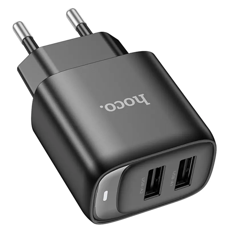 СЗУ Hoco C141A Smart 2.1A (2USB-A), Black, купить оптом с доставкой