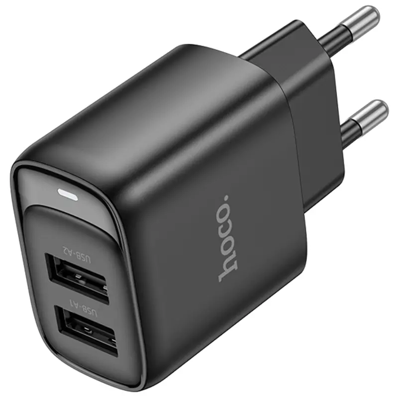 СЗУ Hoco C141A Smart 2.1A (2USB-A), Black 2, купить оптом с доставкой