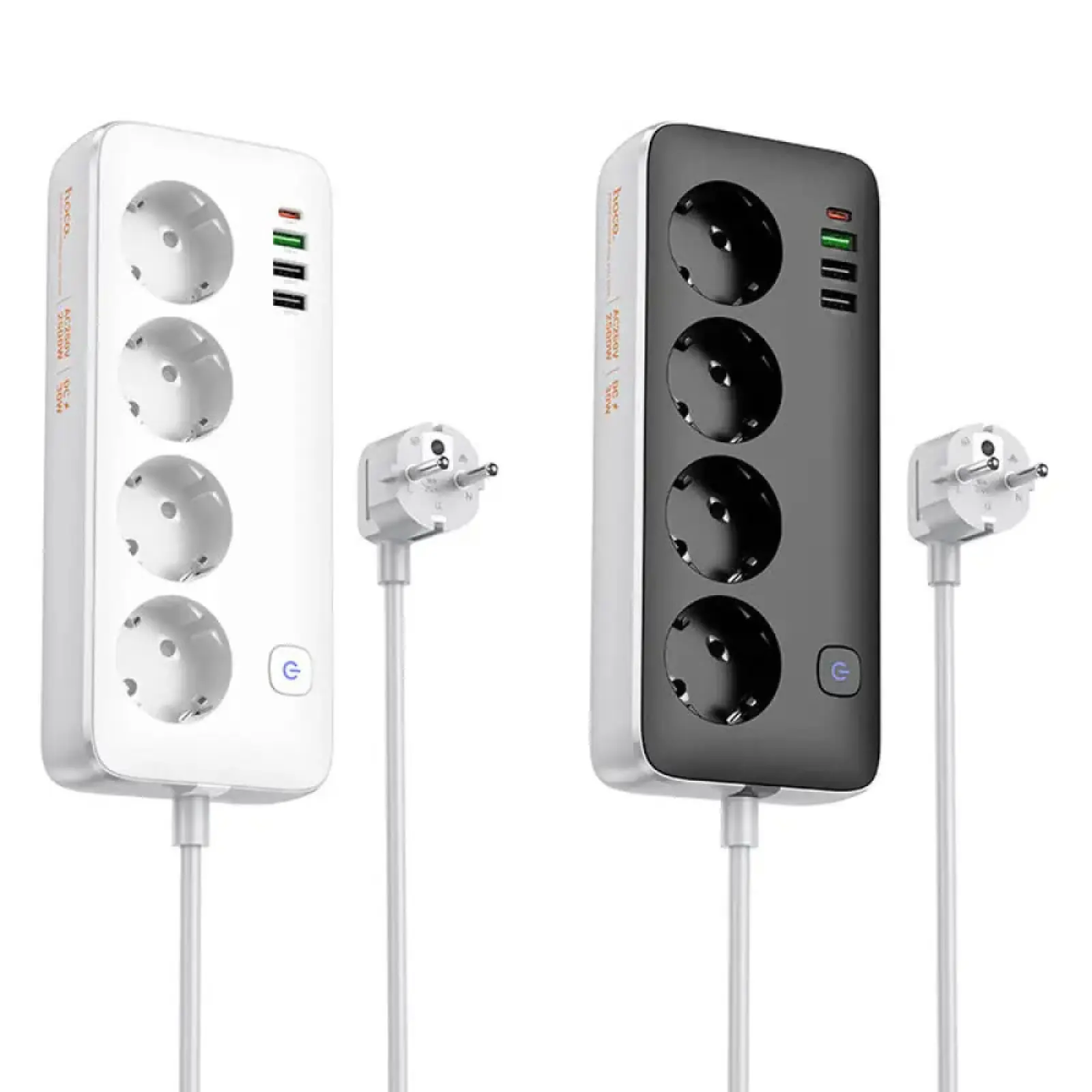 Удлинитель Hoco AC22 Sunlight (PD30W/1C/3A/4xSocket) (3m), купить оптом с доставкой
