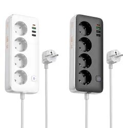 Удлинитель Hoco AC22 Sunlight (PD30W/1C/3A/4xSocket) (3m)