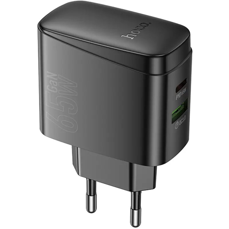 МЗП Hoco CS63A Bright PD65W+QC3.0 (1USB-A/1C), Black 3, купити оптом з доставкою