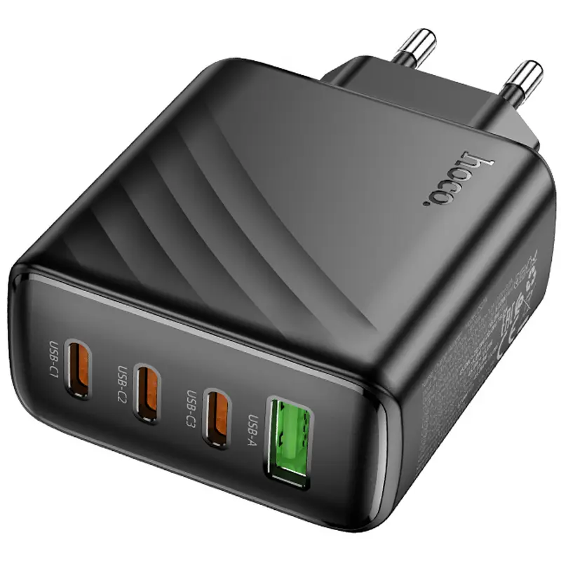 МЗП Hoco CS27A Supply PD67W+QC3.0 (1USB-A/3C), Black 1, купити оптом з доставкою
