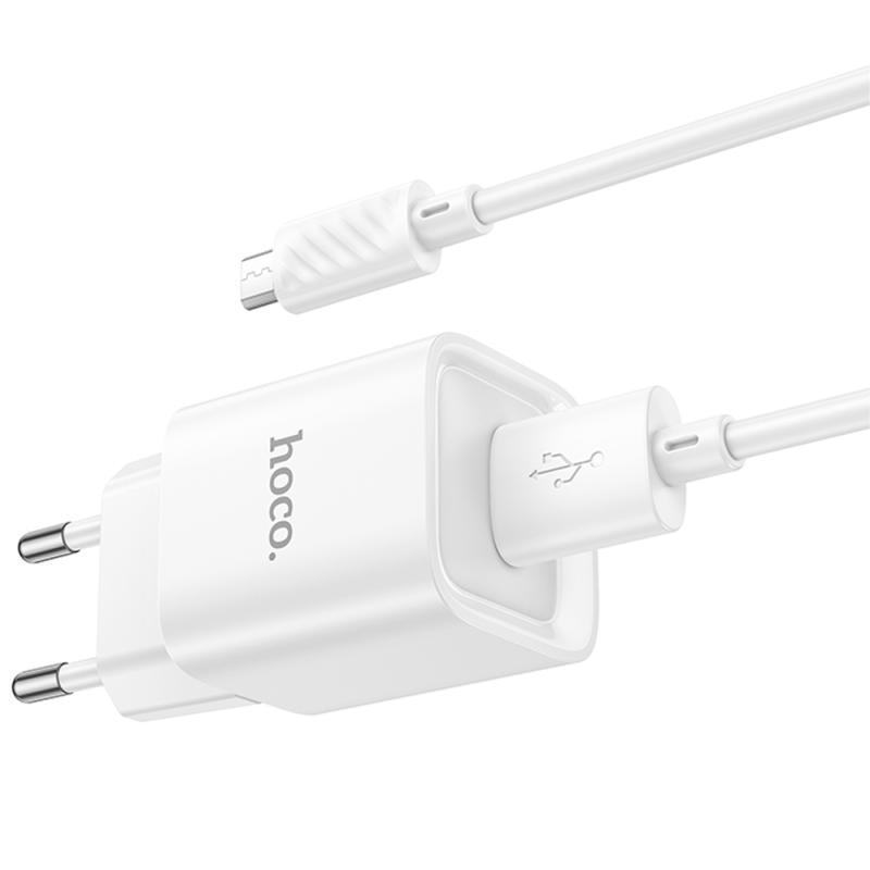 МЗП Hoco C145A Charm QC3.0 18W (1USB-A) + кабель USB to MicroUSB на малюнкі №6