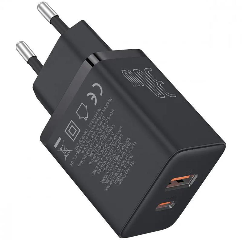 МЗП Baseus Cube Pro Fast Charger PD30W (1USB-A/1C) (P10111404) на малюнкі №3