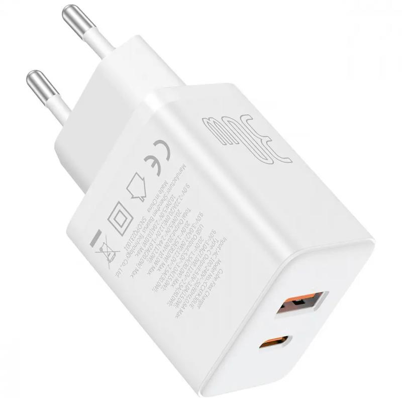 МЗП Baseus Cube Pro Fast Charger PD30W (1USB-A/1C) (P10111404) на малюнкі №4