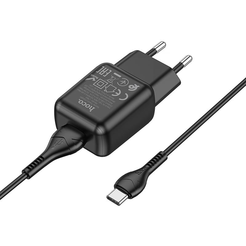 МЗП Hoco C96A (1USB/2.1A) + кабель USB to Type-C на малюнкі №3