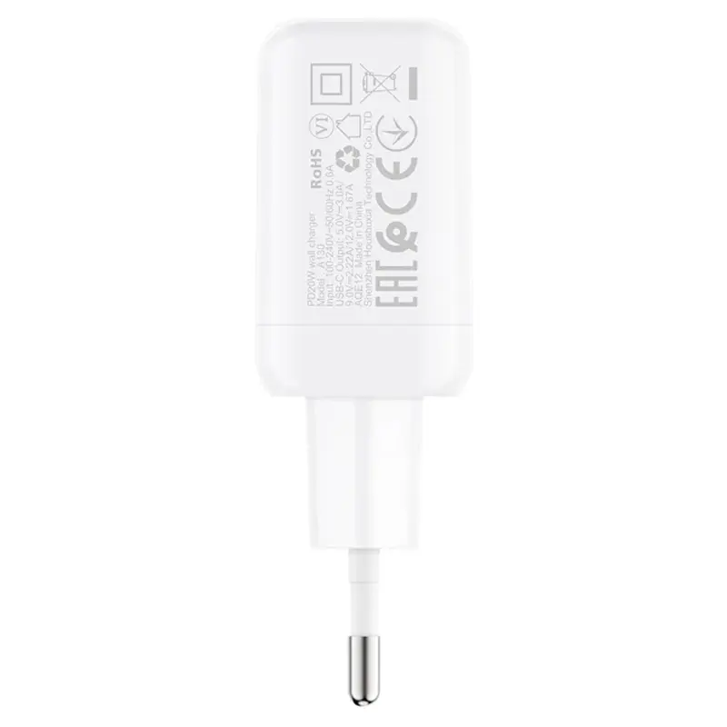 МЗП Acefast A130 PD20W (1USB-C), White 3, купити оптом з доставкою