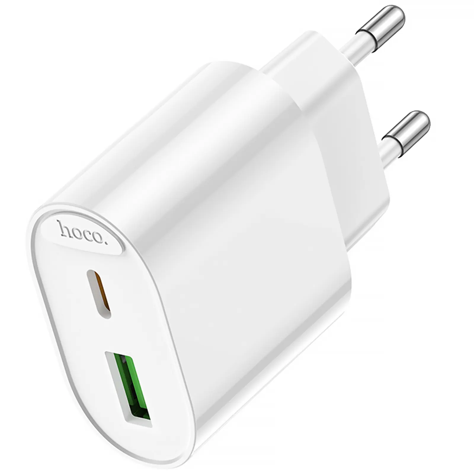 СЗУ Hoco C109A Fighter PD20W+QC3.0 (1USB-A/1C), White 1, купить оптом с доставкой