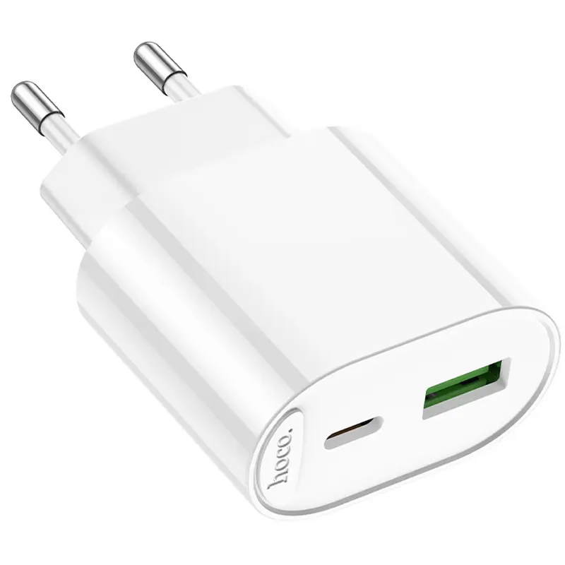 СЗУ Hoco C109A Fighter PD20W+QC3.0 (1USB-A/1C), White 3, купить оптом с доставкой