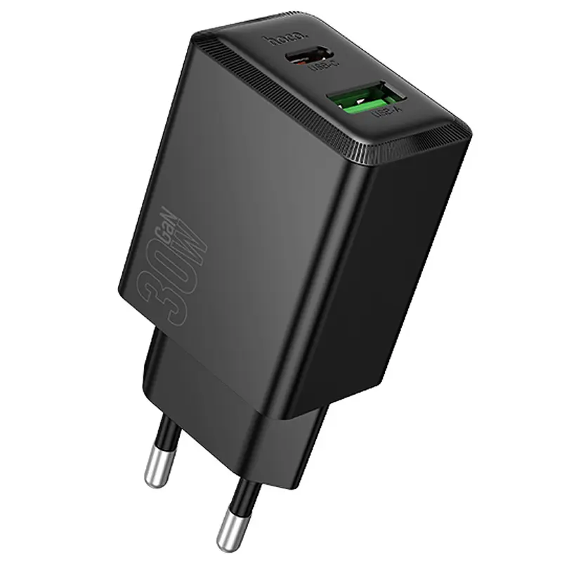 СЗУ Hoco N71 Nuevo PD30W+QC3.0 (1USB-A/1C), Black, купить оптом с доставкой