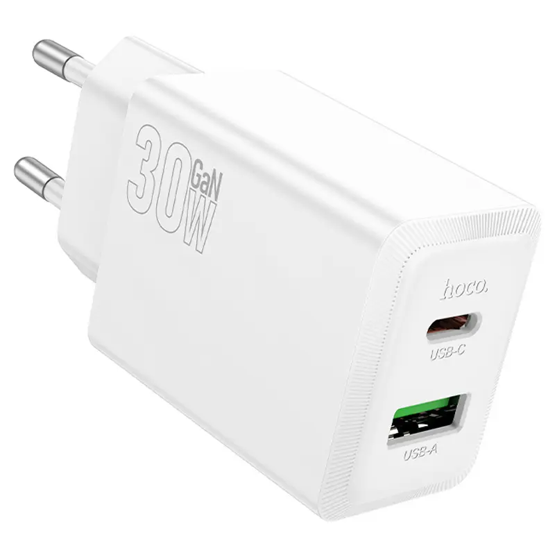 СЗУ Hoco N71 Nuevo PD30W+QC3.0 (1USB-A/1C), White 2, купить оптом с доставкой