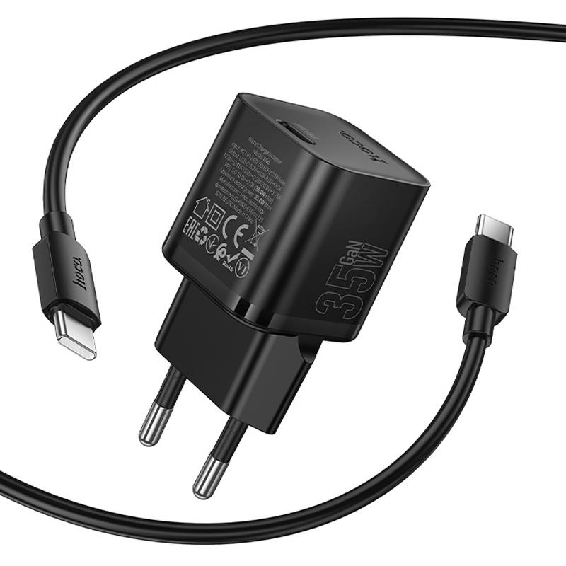МЗП Hoco N66 Ingenious PD35W (1USB-C) + кабель Type-C to Type-C на малюнкі №4