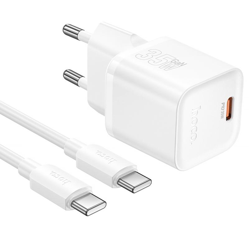 МЗП Hoco N66 Ingenious PD35W (1USB-C) + кабель Type-C to Type-C на малюнкі №2