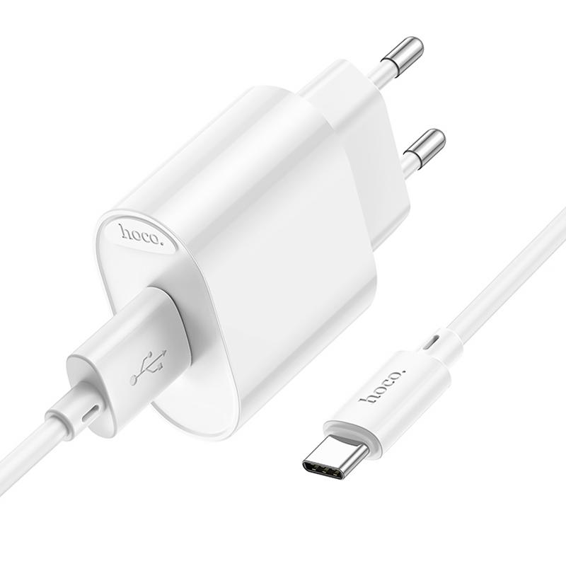 МЗП Hoco C109A Fighter 10.5W (1USB-A) + кабель USB to Type-C на малюнкі №2