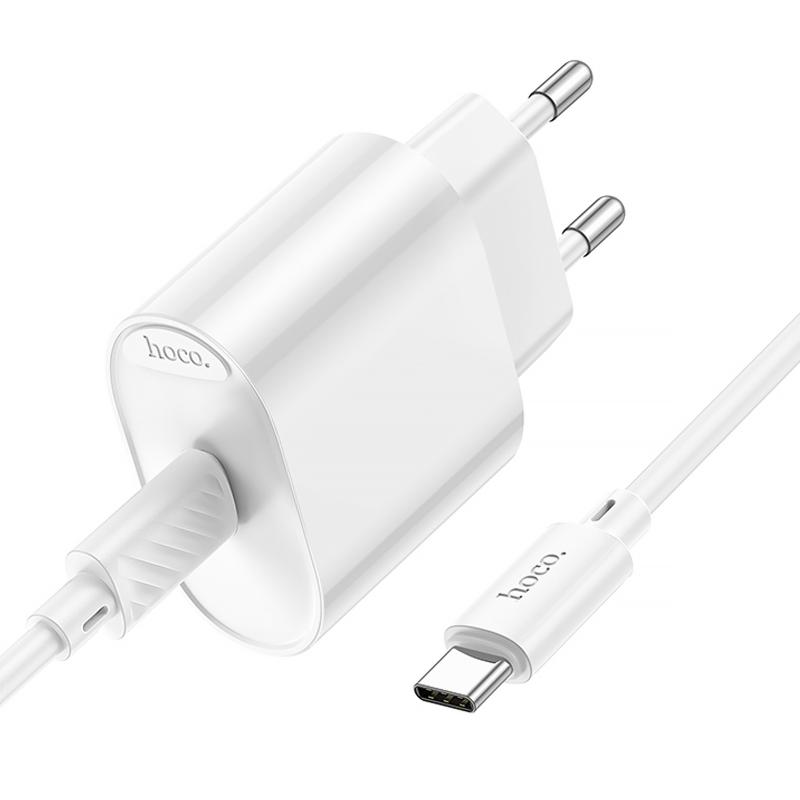 МЗП Hoco C109A Fighter PD20W (1USB-C) + кабель Type-C to Type-C на малюнкі №3