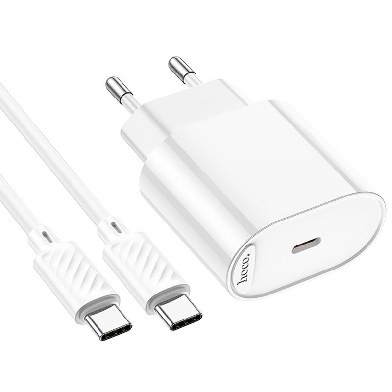 МЗП Hoco C109A Fighter PD20W (1USB-C) + кабель Type-C to Type-C на малюнкі №5