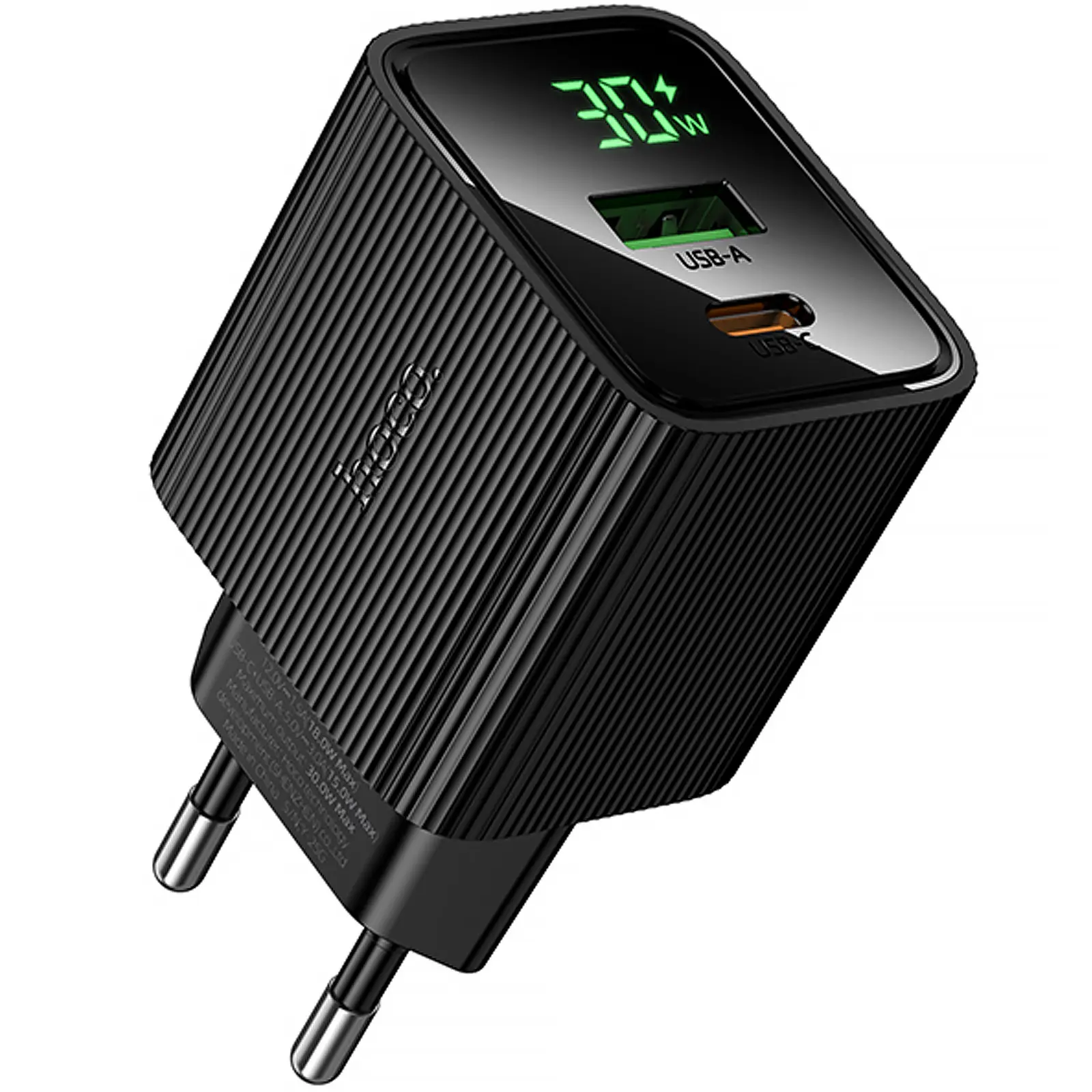 СЗУ Hoco CS84A Excellent with digital display PD30W+QC3.0 (1USB-A/1C), купить оптом с доставкой