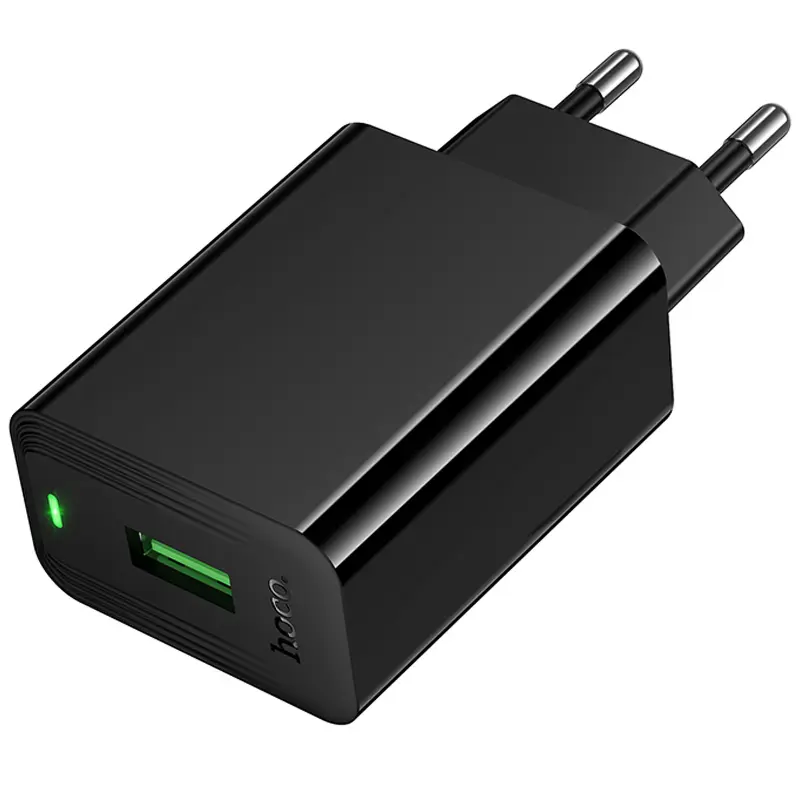 МЗП Hoco CS92A Leader 18W+QC3.0 (1USB-A), Black 2, купити оптом з доставкою